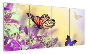 Motýli - obraz (160x80cm)