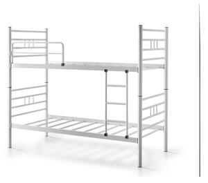 Bílá patrová dětská postel 90x190 cm R70 – Kalune Design