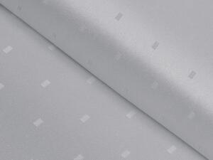 Teflonová látka na ubrusy TF-080 Obdélníčky na šedém - šířka 160 cm