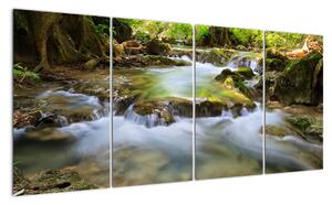 Řeka v lese - obraz (160x80cm)