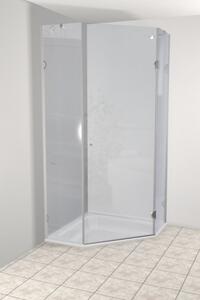 Pětiúhelníkový sprchový kout Teiko PSKPU 1/90 R S-WO V332090R52T61003 90x90x187 cm / výplň Transparent - Water Off