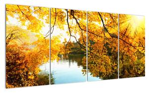 Podzimní krajina - obraz (160x80cm)