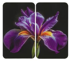 Kryty na sporák v sadě 2 ks z tvrzeného skla 52x30 cm Iris – Wenko