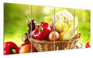 Koš se zeleninou - obraz (160x80cm)