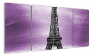 Abstraktní obraz Eiffelovy věže - obraz (160x80cm)