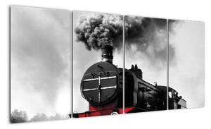 Historická lokomotiva - obraz (160x80cm)