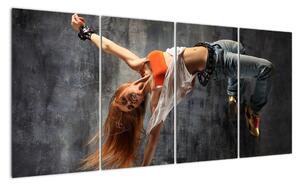 Street Dance tanečnice - obraz (160x80cm)