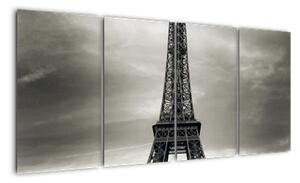 Abstraktní obraz Eiffelovy věže (160x80cm)