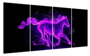Abstraktní obraz koně (160x80cm)