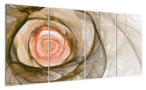 Abstraktní růže - obraz (160x80cm)