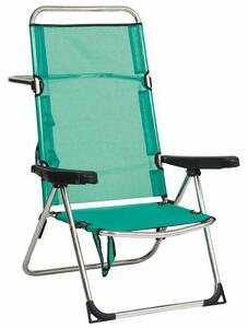 Plážová židle Alco, Zelená 65 x 60 x 100 cm