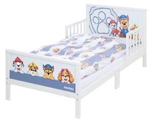 Bílo-modrá dětská postel 70x140 cm Paw Patrol – Roba