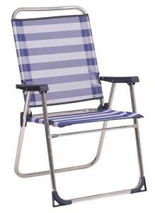 Plážová židle Alco, Modrá 57 x 89 x 60 cm