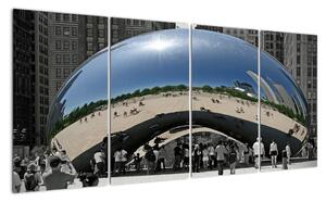 Centrum Chicago - moderní obraz (160x80cm)