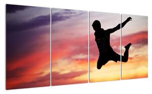 Obraz skákajícího muže (160x80cm)