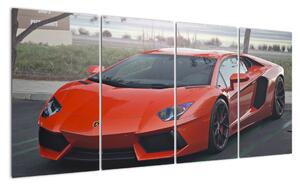 Obraz červeného Lamborghini (160x80cm)