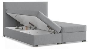 Manželská postel AGEN 140×200 cm světle šedá