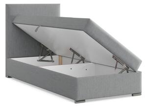 Čalouněná postel ELDA 90×200 cm světle šedá