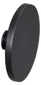 Černý dubový nástěnný věšák ROWICO MILFORD 12 cm