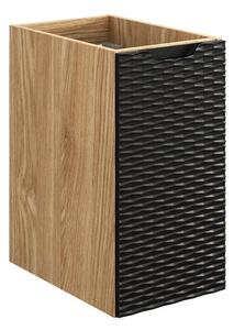 Comad Koupelnová sestava Ocean 90 cm s umyvadlem a skříňkami černá/dub olejovaný