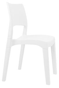 Zahradní židle Progarden Klik Klak 52 x 53,5 x 82 cm Stohovatelné Bílý