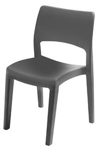 Zahradní židle Progarden 52 x 53,5 x 82 cm Stohovatelné, Antracit