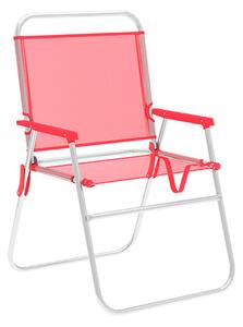 Polstrovaná Skládací židle Marbueno, Korálová 52 x 80 x 56 cm