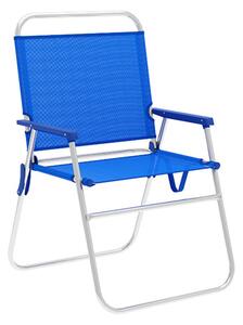 Polstrovaná Skládací židle Marbueno, Modrá 52 x 80 x 56 cm
