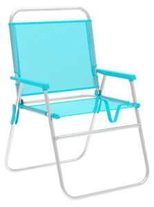 Polstrovaná Skládací židle Marbueno, Akvamarín 52 x 80 x 56 cm