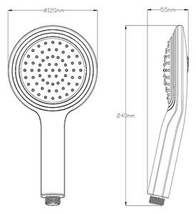 Digi ruční sprcha s LED osvětlením a displayem DX7064 Eisl Sanitär