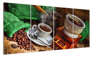 Obraz kávového zátiší (160x80cm)