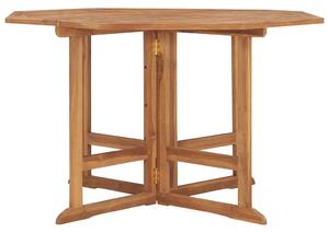 Skládací zahradní jídelní stůl 110 x 110 x 75 cm masivní teak