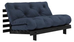 Tmavě modrá rozkládací pohovka 140 cm Roots Black Night – Karup Design