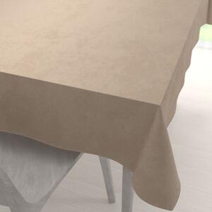 Biante Sametový obdélníkový ubrus Velvet Premium SVP-042 Béžovohnědý 80x120 cm