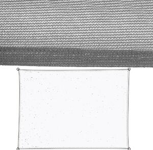 Stínící plachta Markýza 3,5 x 5 m Šedý Polyetylen 90 x 180 x 0,5 cm 350 x 500 x 0,5 cm