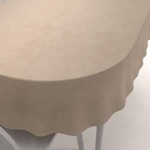 Biante Sametový oválný ubrus Velvet Premium SVP-042 Béžovohnědý 60x100 cm