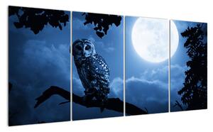 Noční příroda, obrazy (160x80cm)