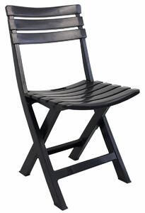 Polstrovaná Skládací židle Progarden, Antracit (44 x 41 x 78 cm)