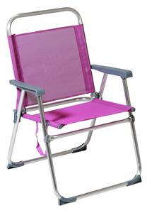 Plážová židle 22 mm Fialová (52 x 56 x 80 cm)
