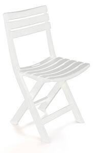 Polstrovaná Skládací židle IPAE Progarden Birki, Bílá 44 x 41 x 78 cm