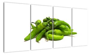 Zelené papričky - obraz (160x80cm)