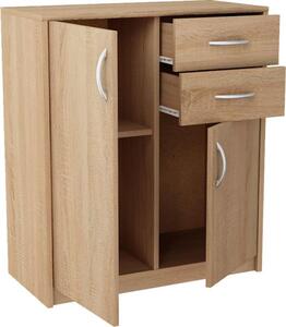 Komoda Matkam 74 x 35 x 85 cm dub sonoma matný
