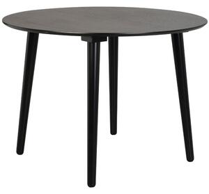 Černý jasanový jídelní stůl ROWICO LOTTA 106 cm