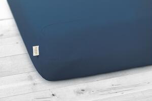 Jersey prostěradlo granátově modré na výšku 20 cm Rozměry: 60x120