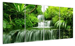 Vodopád v přírodě, obraz (160x80cm)