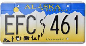 Americká SPZ Alaska Gold Rush EFC 461