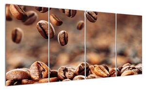 Kávová zrna, obrazy (160x80cm)