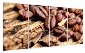 Kávové zrna, obrazy (160x80cm)