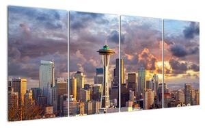 Panorama města - obrazy (160x80cm)