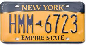 Americká SPZ New York Empire State HMM 6723